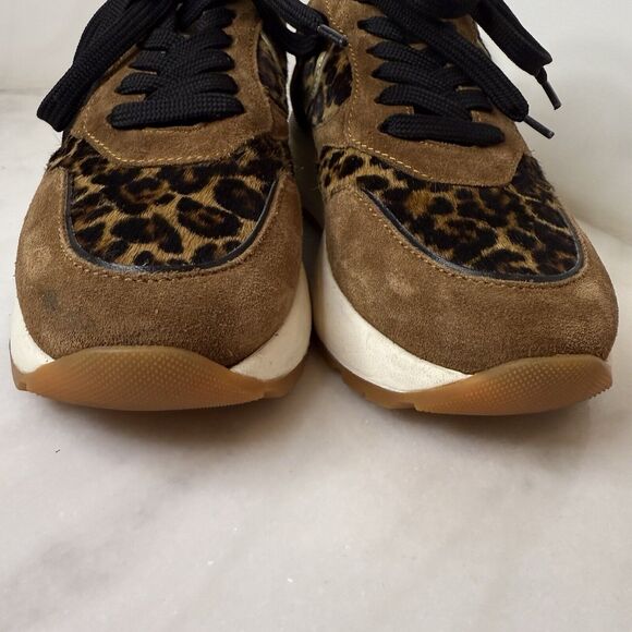 Voile Blanche Julia Flowee Sneaker Size US 6.5 EUR 37 Leopard Print Luxury - Picture 6 of 14